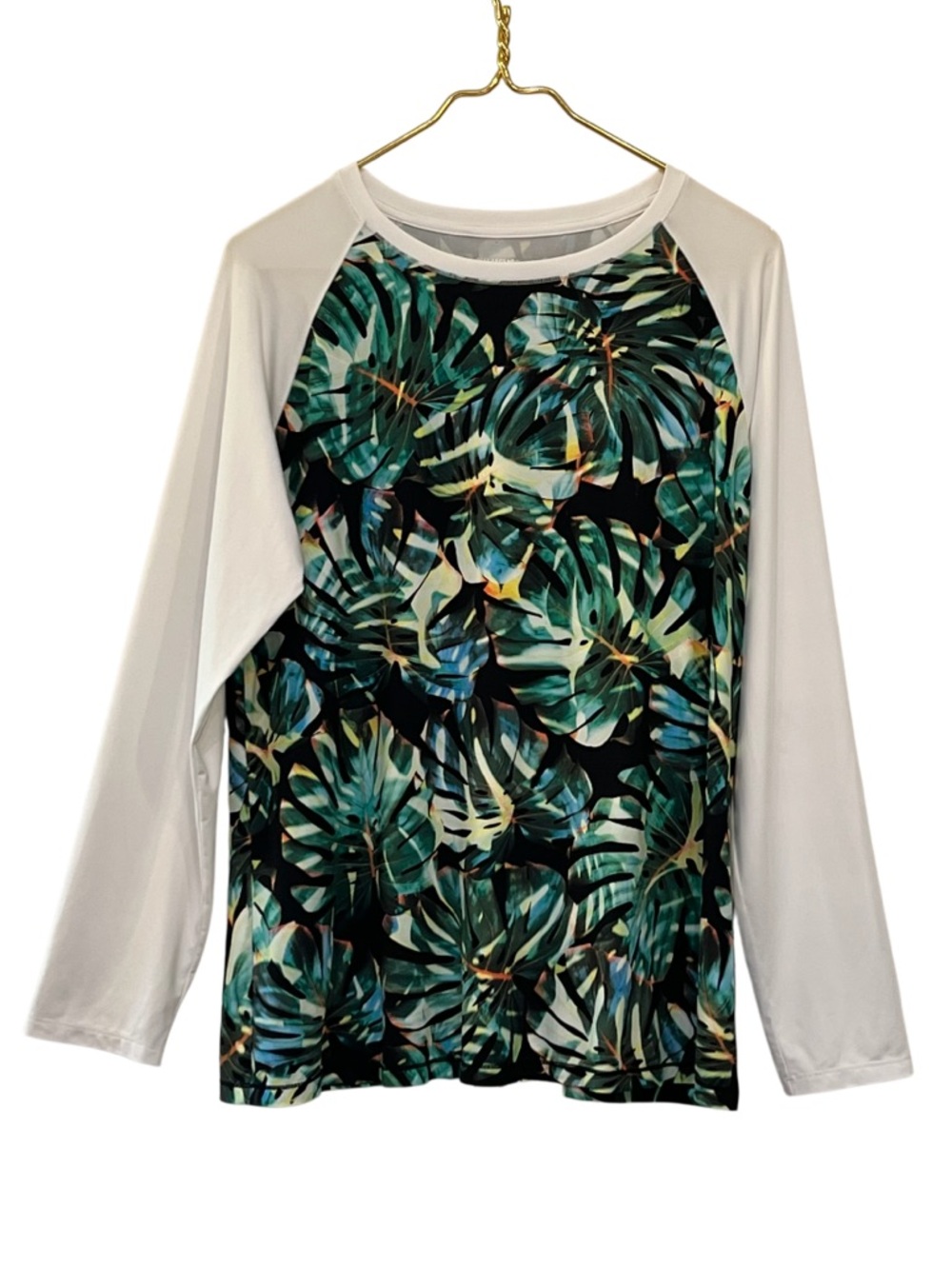 Reel Legends Reel-Tec Tropical Leaf Print Performance Top XL